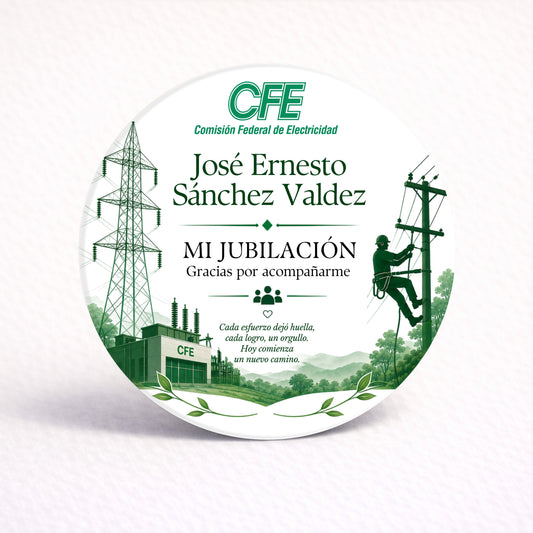 OBLEAS RELLENAS PERSONALIZADAS DISEÑO #7395-12 JUBILACIÓN