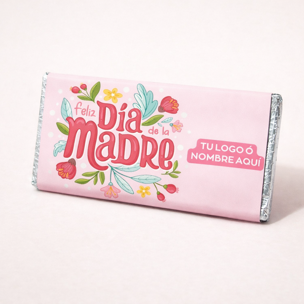 BARRAS DE CHOCOLATE PERSONALIZADAS DISEÑO #76938 DIA DE LAS MADRES