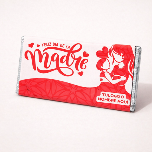 BARRAS DE CHOCOLATE PERSONALIZADAS DISEÑO #4349 DIA DE LAS MADRES