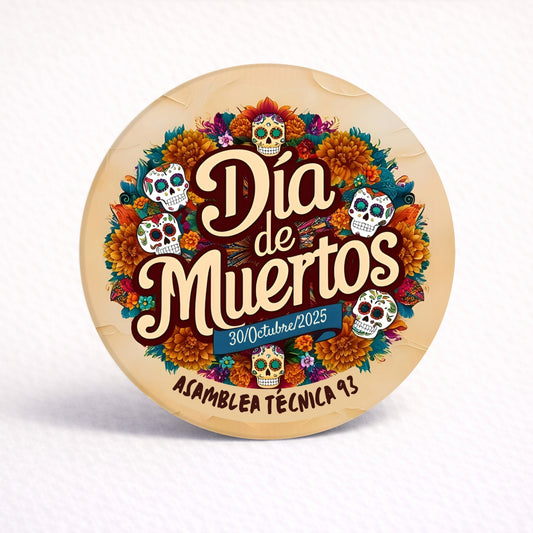 OBLEAS RELLENAS PERSONALIZADAS DISEÑO #2507 DIA DE MUERTOS