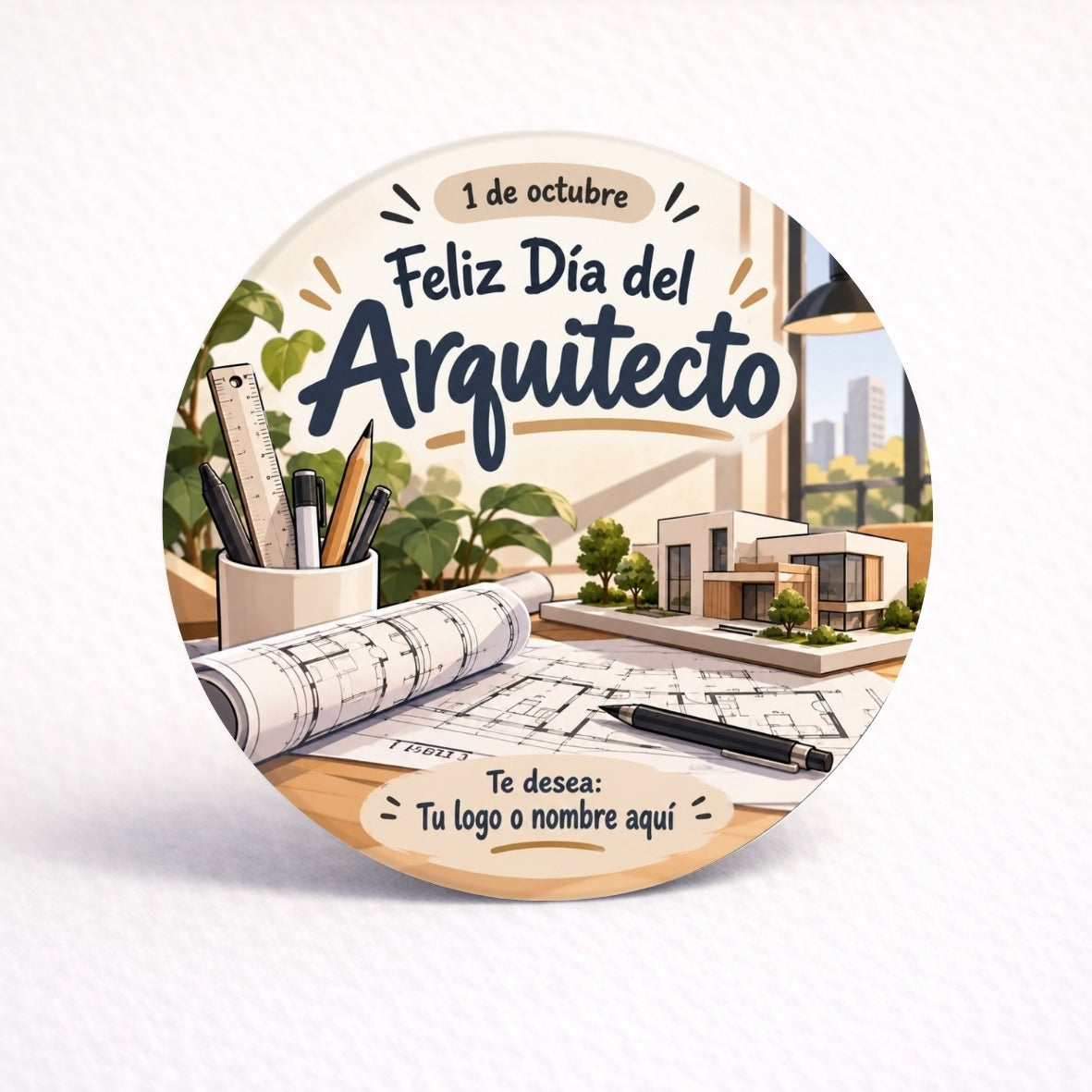 OBLEAS RELLENAS PERSONALIZADAS DISEÑO #4386 DIA DEL ARQUITECTO