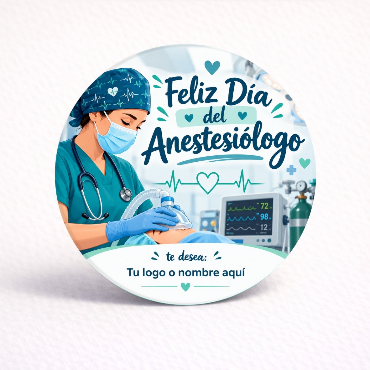 OBLEAS RELLENAS PERSONALIZADAS DISEÑO #4891-1 DIA DEL ANESTESIOLOGO