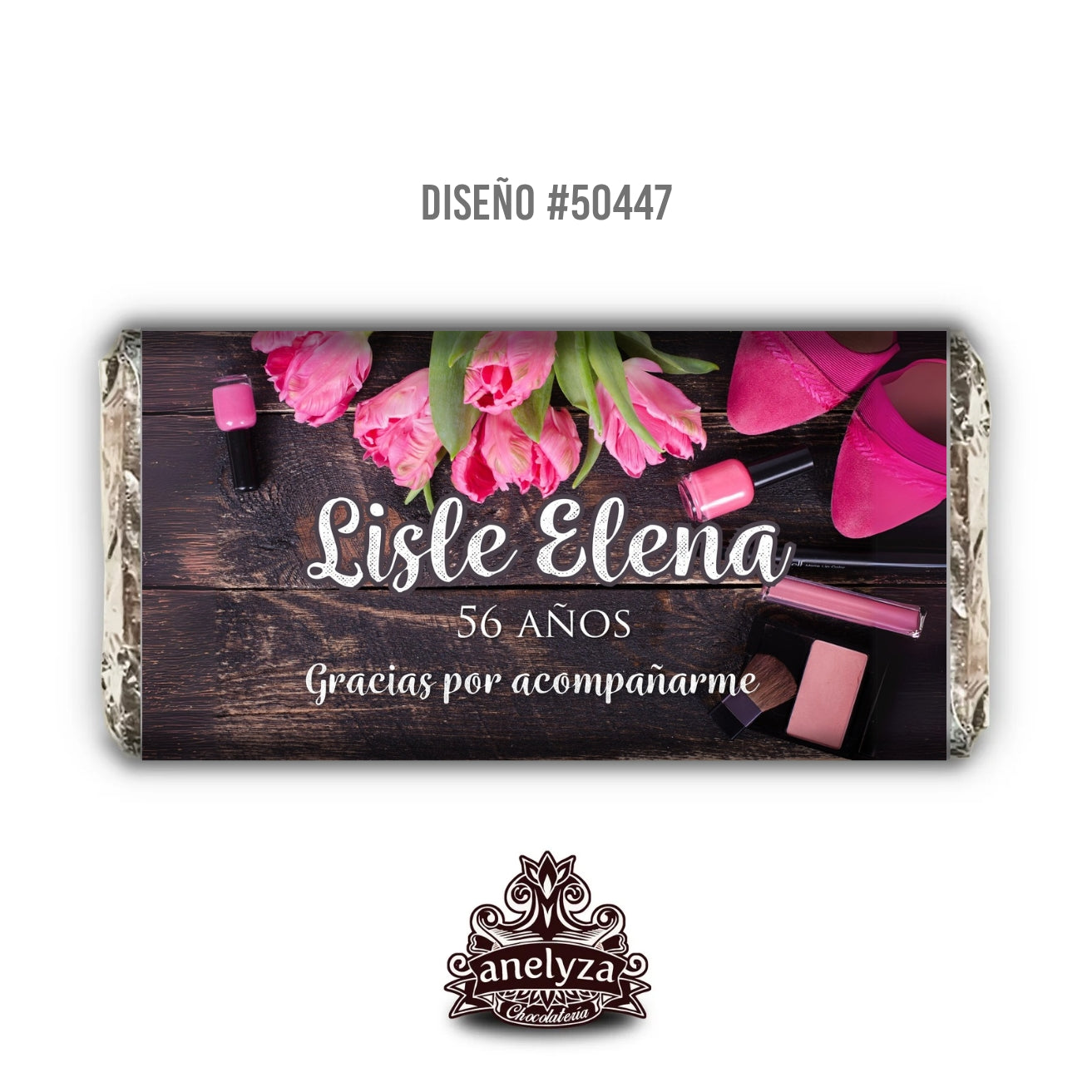 DESIGN #50447 WOMEN'S BIRTHDAY WOOD AND FLOWERS