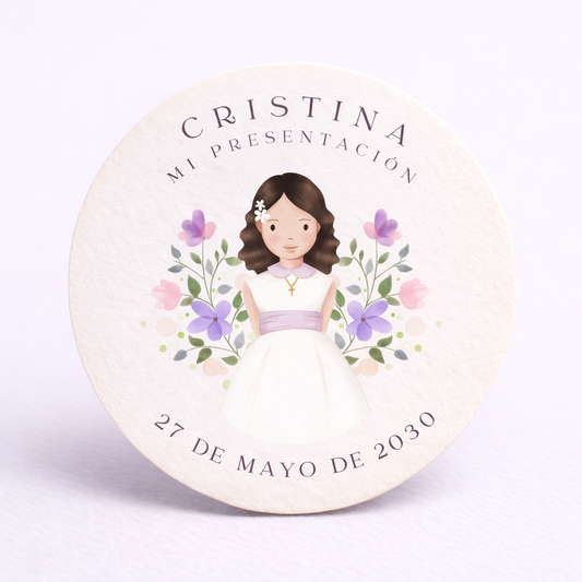 OBLEAS RELLENAS PERSONALIZADAS DISEÑO #6202-3 PRESENTACIÓN DE 3 AÑOS