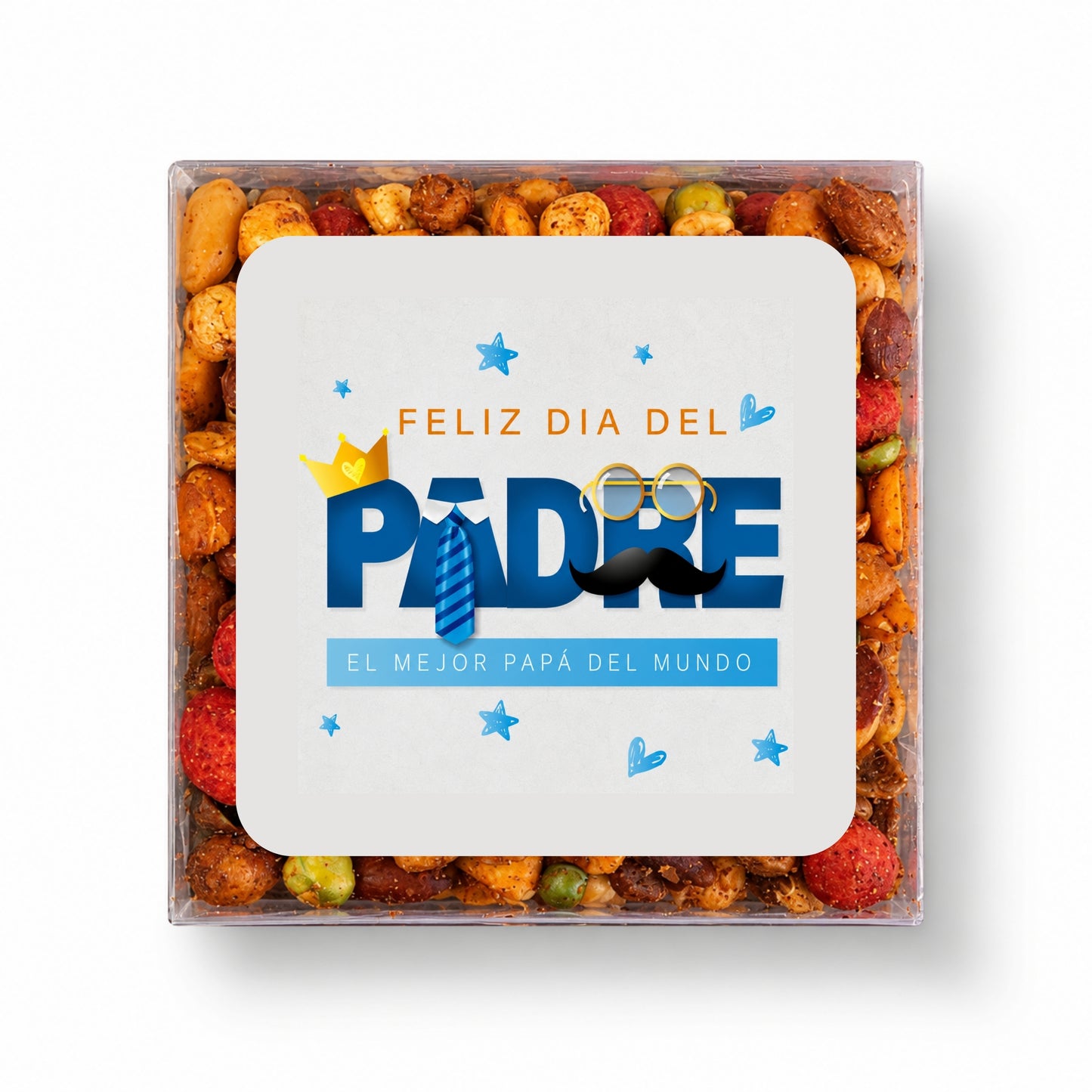 CAJA DE BOTANA PERSONALIZADA DISEÑO #5728-9 DIA DEL PADRE