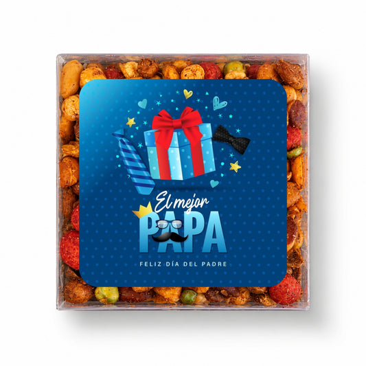 CAJA DE BOTANA PERSONALIZADA DISEÑO #5728-6 DIA DEL PADRE