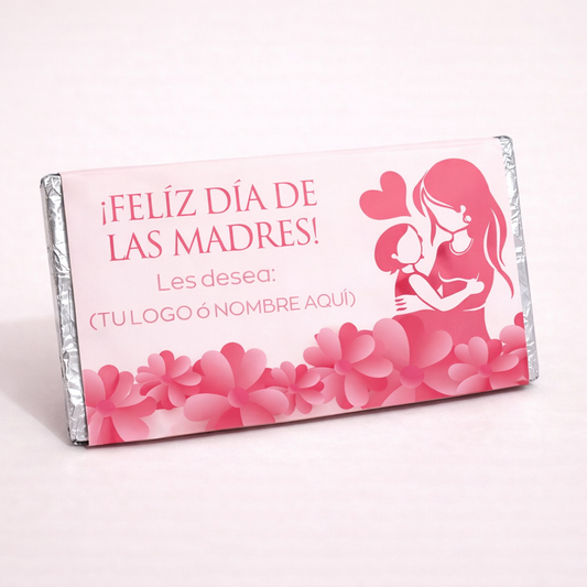 BARRAS DE CHOCOLATE PERSONALIZADAS DISEÑO #27170 DIA DE LAS MADRES