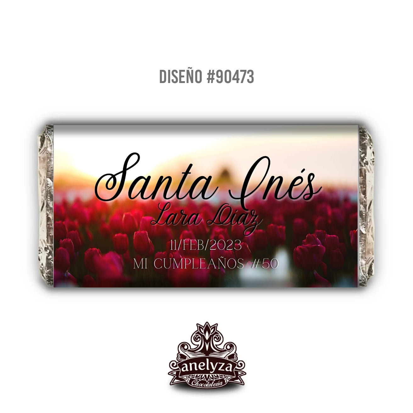 DESIGN #90473 WOMEN'S BIRTHDAY FIELD OF RED FLOWERS