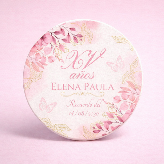 OBLEAS RELLENAS PERSONALIZADAS DISEÑO 0450-2 XV AÑOS