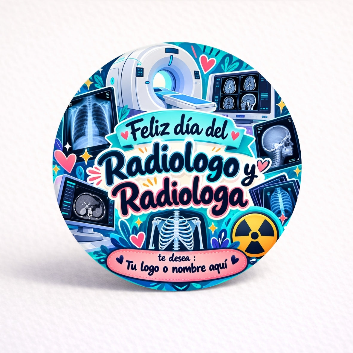 OBLEAS RELLENAS PERSONALIZADAS DISEÑO #7957-3 DIA DEL RADIÓLOGO
