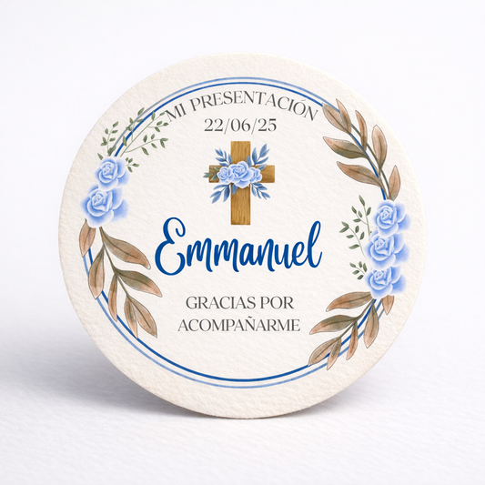 OBLEAS RELLENAS PERSONALIZADAS DISEÑO #6202-4 PRESENTACIÓN DE 3 AÑOS