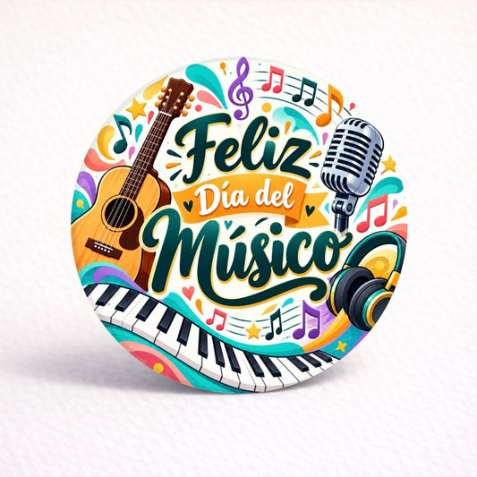 OBLEAS RELLENAS PERSONALIZADAS DISEÑO #4892-4 DIA DEL MÚSICO