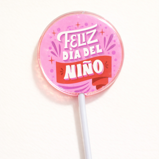PALETAS DE CARAMELO PERSONALIZADAS DISEÑO #1249-2 DIA DEL NIÑO