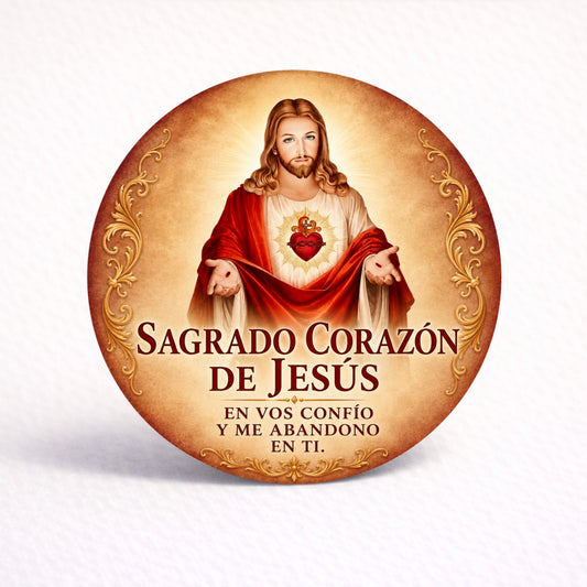 OBLEAS RELLENAS PERSONALIZADAS DISEÑO 4829-6 SAGRADO CORAZÓN DE JESÚS
