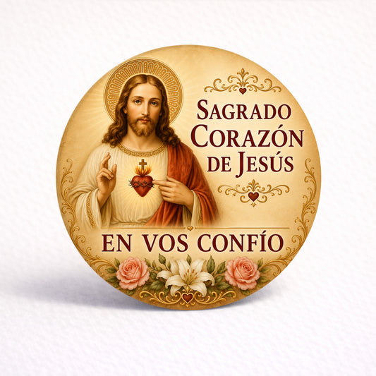 OBLEAS RELLENAS PERSONALIZADAS DISEÑO 4829-1 SAGRADO CORAZÓN DE JESÚS