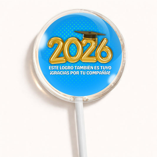 PALETAS DE CARAMELO PERSONALIZADAS DISEÑO #5672-2 GRADUACIÓN