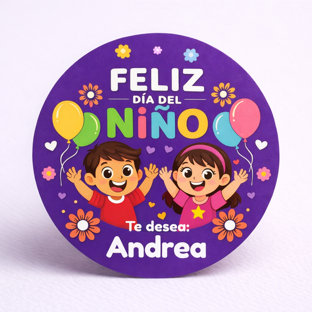 OBLEAS RELLENAS PERSONALIZADAS DISEÑ0 #1249-1 DIA DEL NIÑO