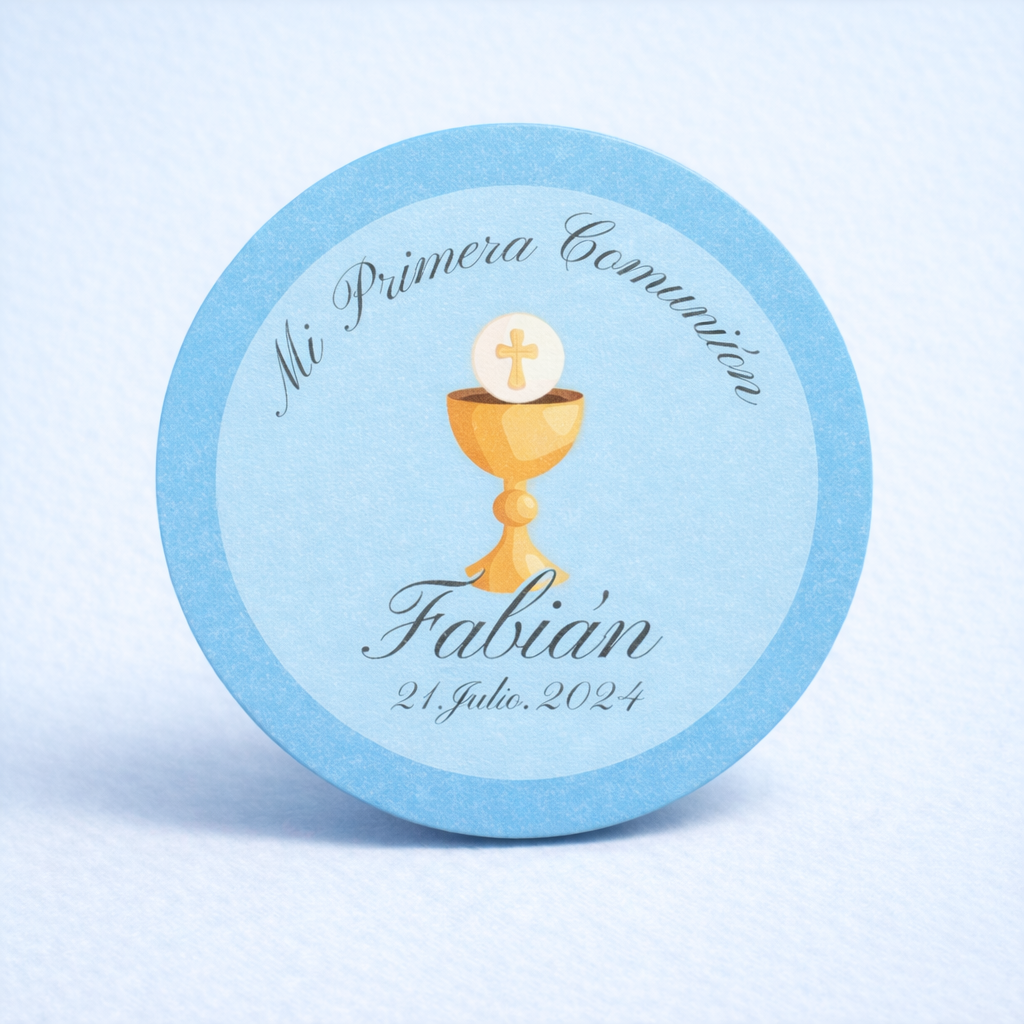 OBLEAS RELLENAS PERSONALIZADAS DISEÑO #5721 PRIMERA COMUNIÓN
