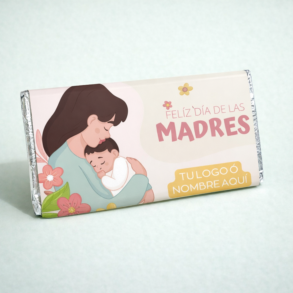 BARRAS DE CHOCOLATE PERSONALIZADAS DISEÑO #50333 DIA DE LAS MADRES