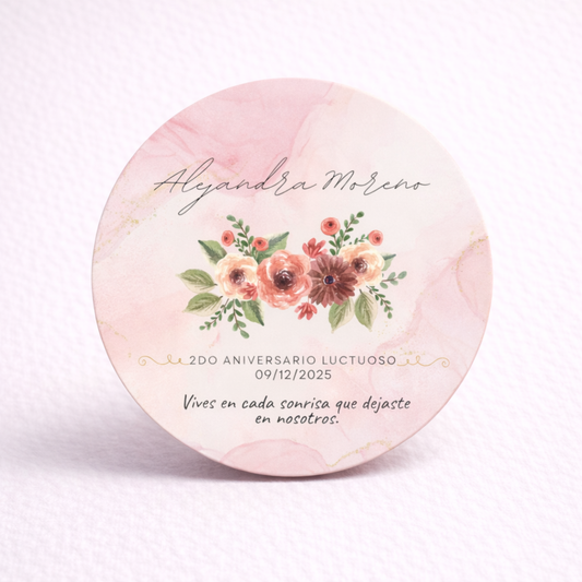 OBLEAS RELLENAS PERSONALIZADAS DISEÑO #6374-1 ANIVERSARIO LUCTUOSO