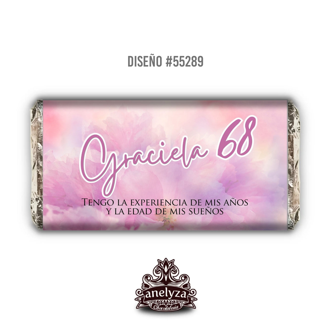 DESIGN #55289 WOMAN'S BIRTHDAY VIOLET BACKGROUND
