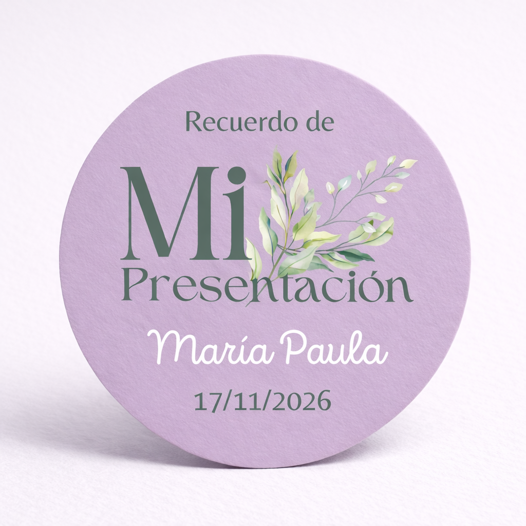 OBLEAS RELLENAS PERSONALIZADAS DISEÑO #6202-8 PRESENTACIÓN DE 3 AÑOS