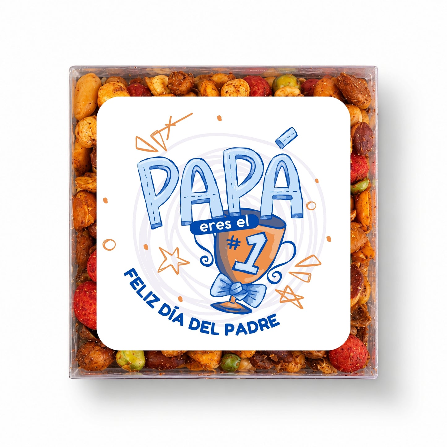 CAJA DE BOTANA PERSONALIZADA DISEÑO #5728-7 DIA DEL PADRE