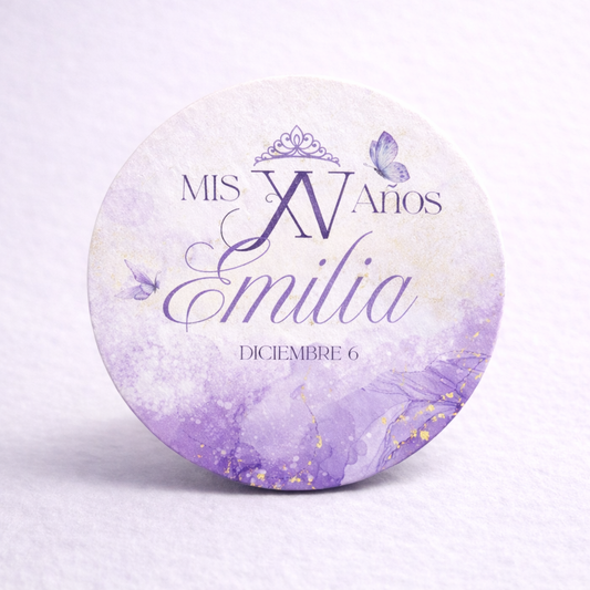 OBLEAS RELLENAS PERSONALIZADAS DISEÑO 0450-5 XV AÑOS