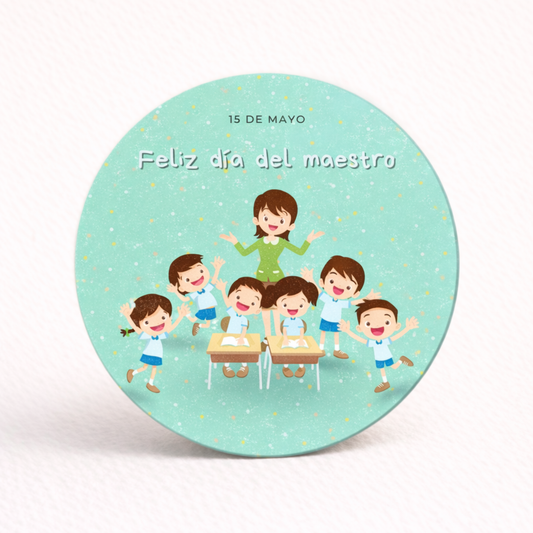 OBLEAS RELLENAS PERSONALIZADAS DISEÑ0 #2747-16 DÍA DEL MAESTRO