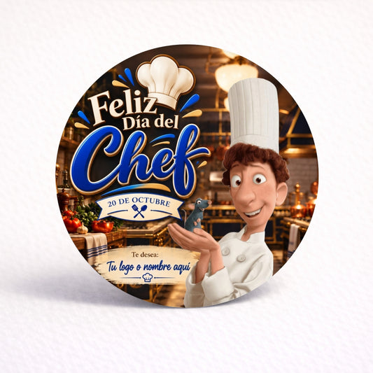 OBLEAS RELLENAS PERSONALIZADAS DISEÑO #7482-2 DIA DEL CHEF