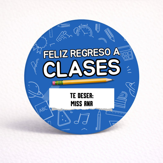 OBLEAS RELLENAS PERSONALIZADAS DISEÑO #4362-2 REGRESO A CLASES
