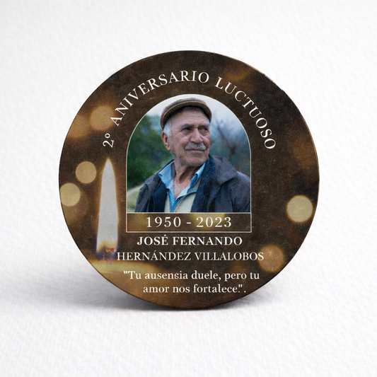 OBLEAS RELLENAS PERSONALIZADAS DISEÑO #6374-4 ANIVERSARIO LUCTUOSO FOTO