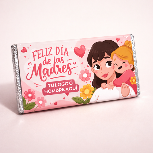 BARRAS DE CHOCOLATE PERSONALIZADAS DISEÑO #20099 DIA DE LAS MADRES