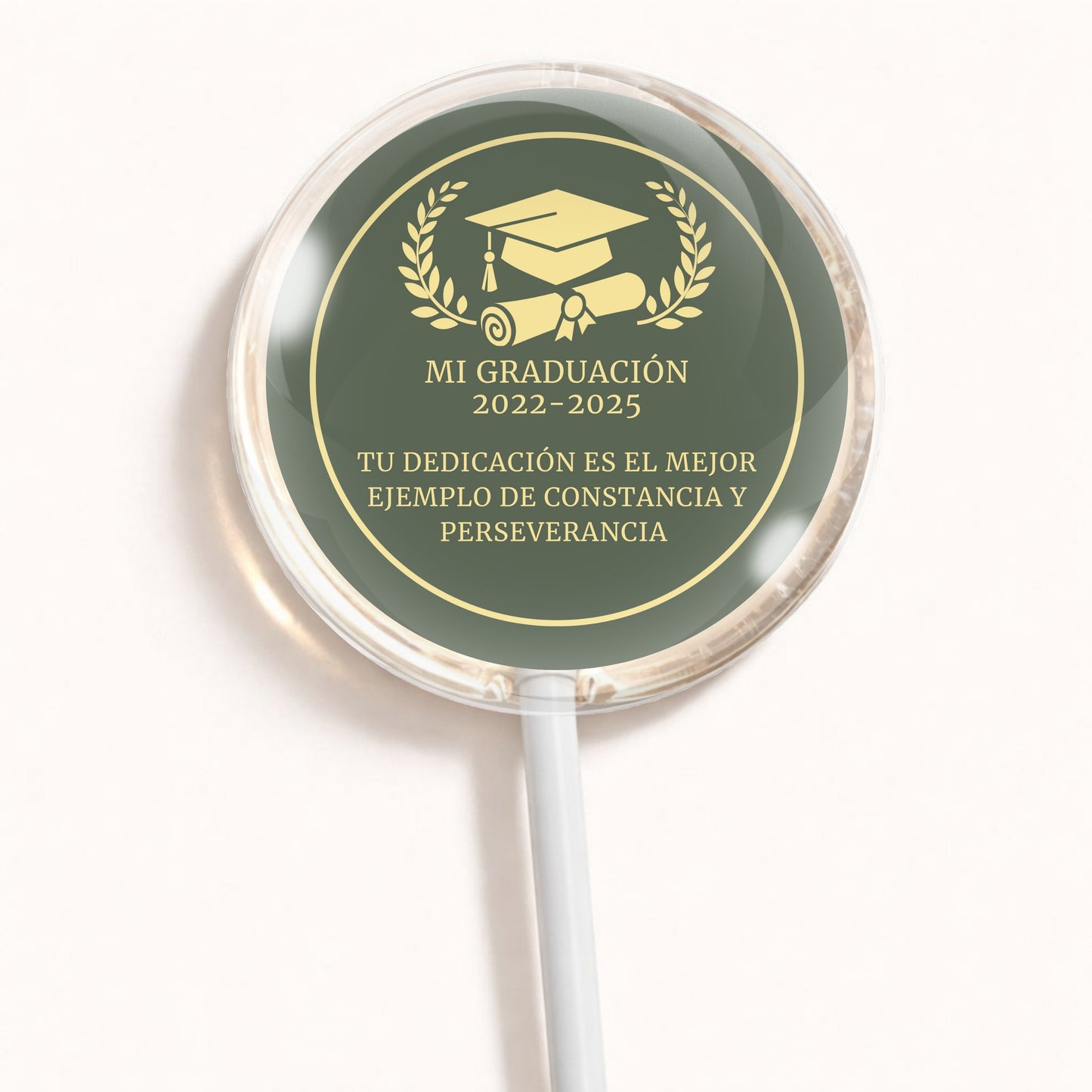 PALETAS DE CARAMELO PERSONALIZADAS DISEÑO #5672-15 GRADUACIÓN