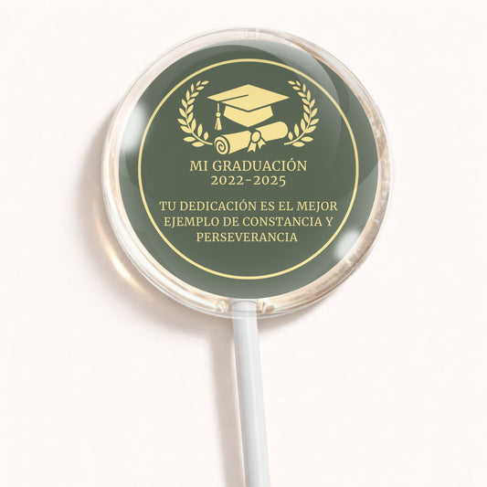 PALETAS DE CARAMELO PERSONALIZADAS DISEÑO #5672-15 GRADUACIÓN
