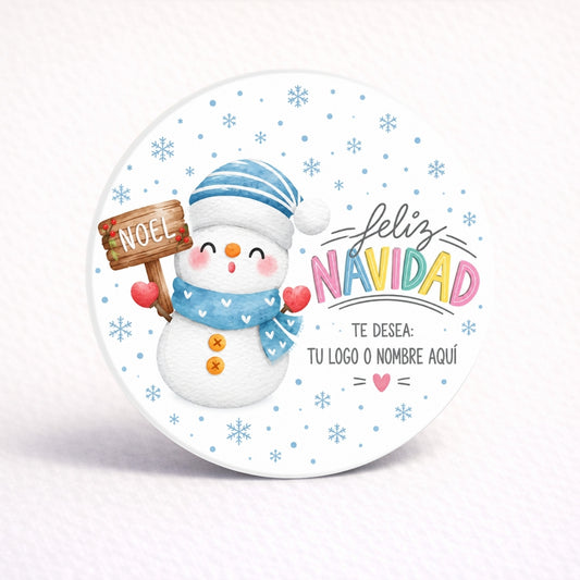 OBLEAS RELLENAS PERSONALIZADAS DISEÑO #3609-7 NAVIDAD