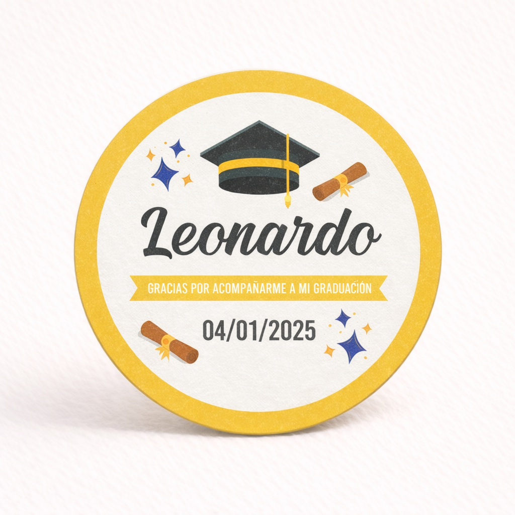 OBLEAS RELLENAS PERSONALIZADAS DISEÑO 5672-4 GRADUACIÓN