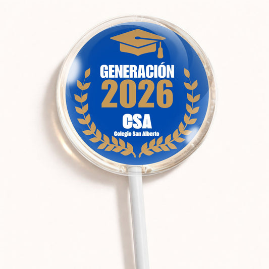 PALETAS DE CARAMELO PERSONALIZADAS DISEÑO #5672-6 GRADUACIÓN