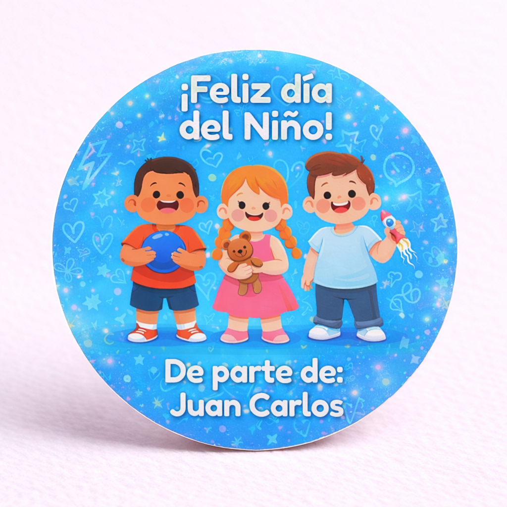 OBLEAS RELLENAS PERSONALIZADAS DISEÑ0 #1249-9 DIA DEL NIÑO