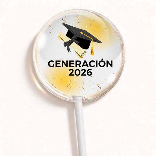PALETAS DE CARAMELO PERSONALIZADAS DISEÑO #5672-17 GRADUACIÓN