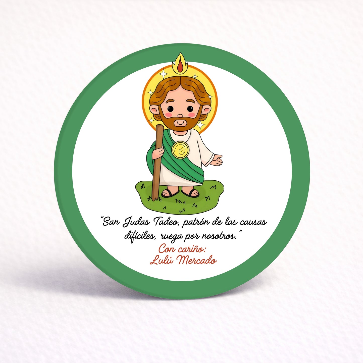 OBLEAS RELLENAS PERSONALIZADAS DISEÑO #4894-2 RELIGIOSO SAN JUDAS TADEO