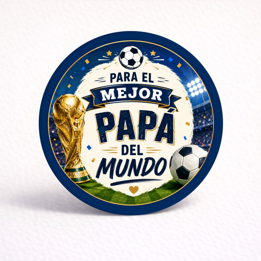 OBLEAS RELLENAS PERSONALIZADAS DISEÑO #8523-7 MUNDIAL FÚTBOL DIA DEL PADRE