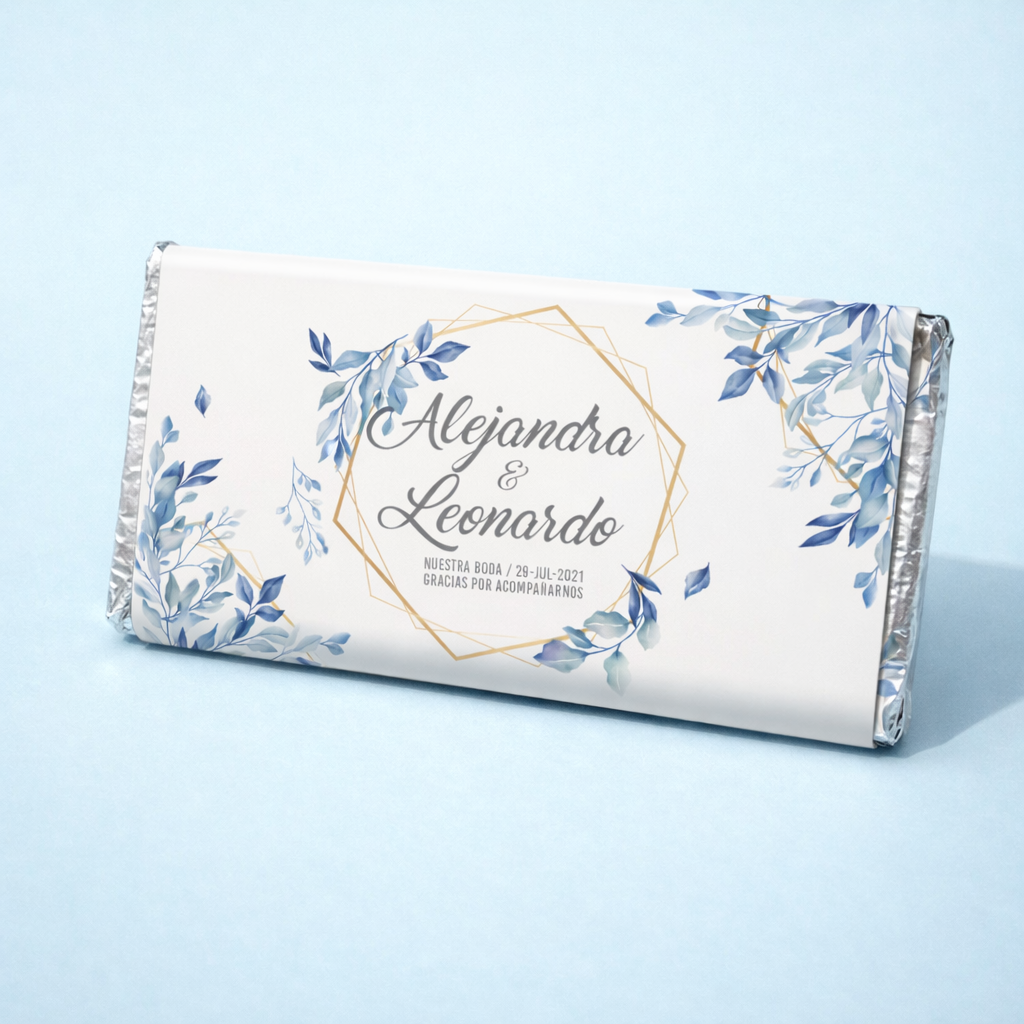 DESIGN #4857 BLUE LEAVES WEDDINGS