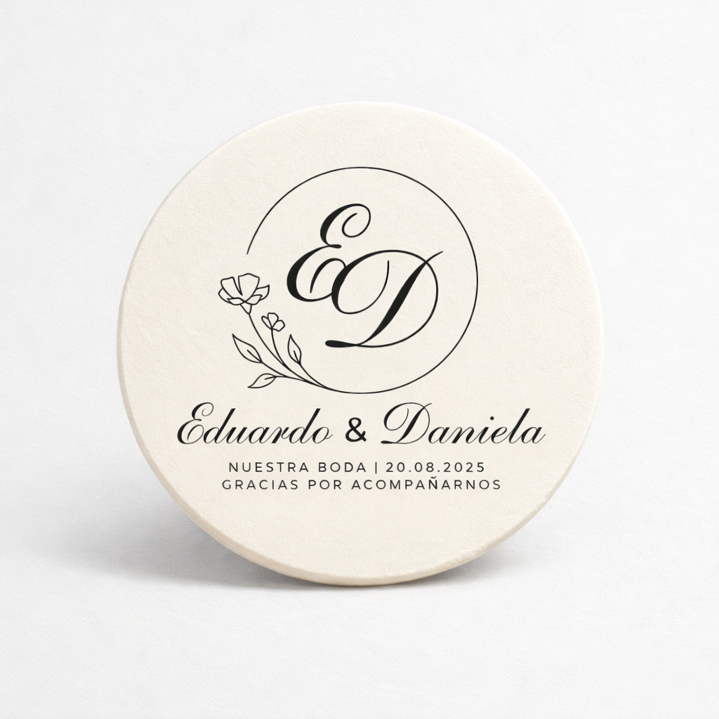 OBLEAS RELLENAS PERSONALIZADAS DISEÑO #4929-4 BODAS INICIALES