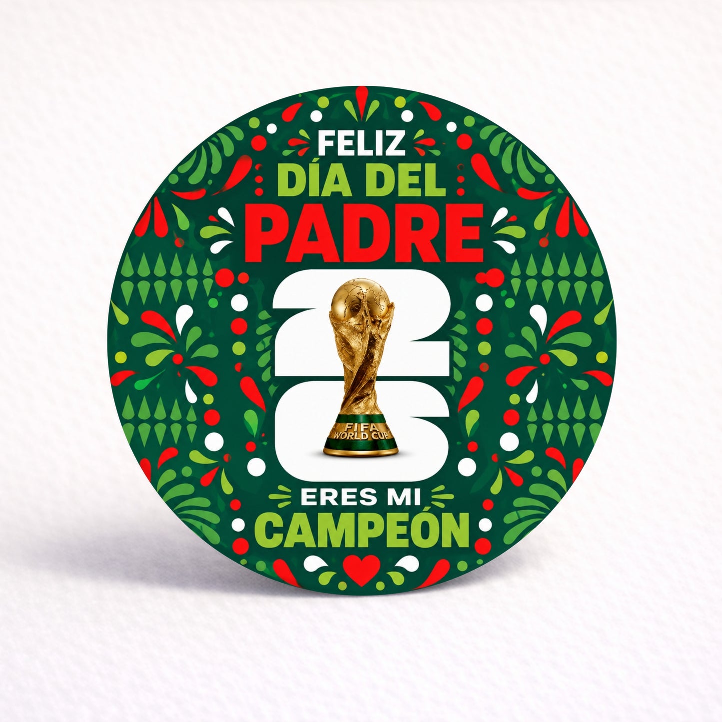 OBLEAS RELLENAS PERSONALIZADAS DISEÑO #8523-3 MUNDIAL FÚTBOL DIA DEL PADRE