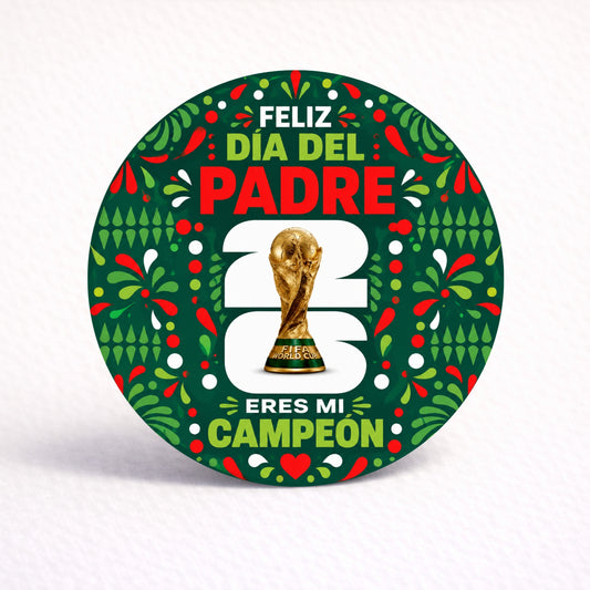 OBLEAS RELLENAS PERSONALIZADAS DISEÑO #8523-3 MUNDIAL FÚTBOL DIA DEL PADRE