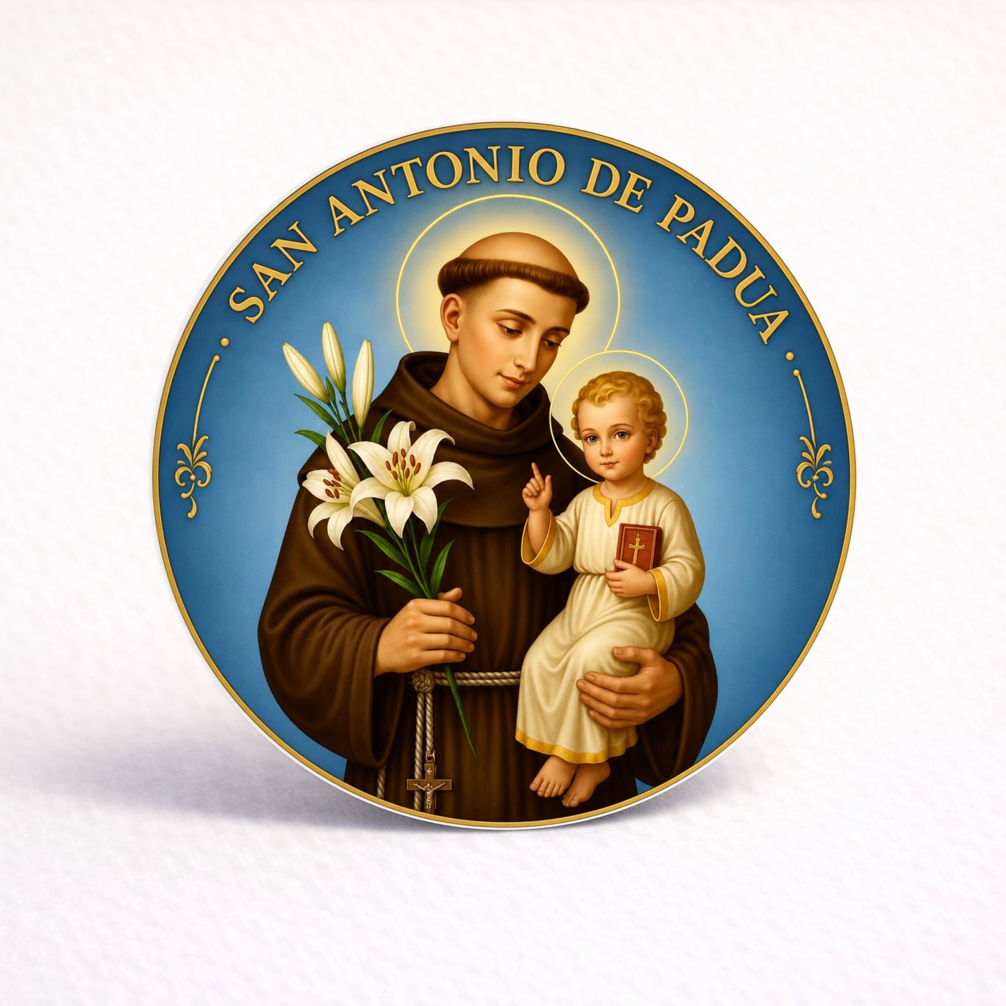 OBLEAS RELLENAS PERSONALIZADAS DISEÑO #4894-9 RELIGIOSO SAN ANTONIO DE PADÚA