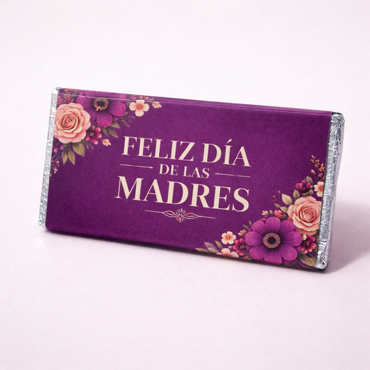 BARRAS DE CHOCOLATE PERSONALIZADAS DISEÑO #58607 DIA DE LAS MADRES