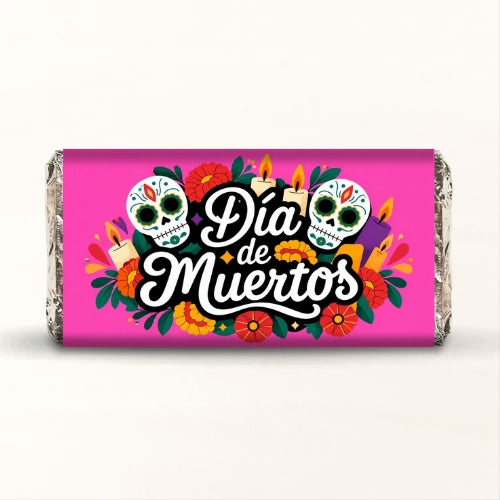 BARRAS DE CHOCOLATE PERSONALIZADAS DISEÑO #2278-1 DIA DE MUERTOS