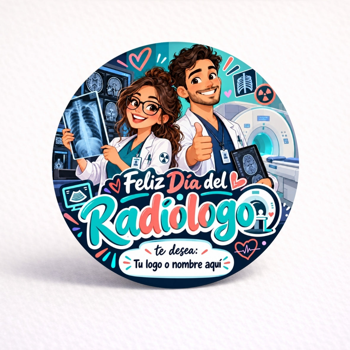 OBLEAS RELLENAS PERSONALIZADAS DISEÑO #7957-4 DIA DEL RADIÓLOGO